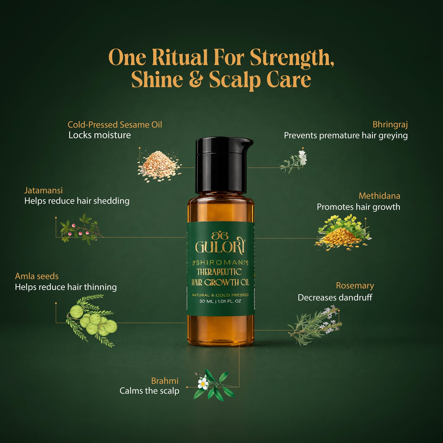 Gulori Minis Shiromani Therapeutic Hair Oil 30ml