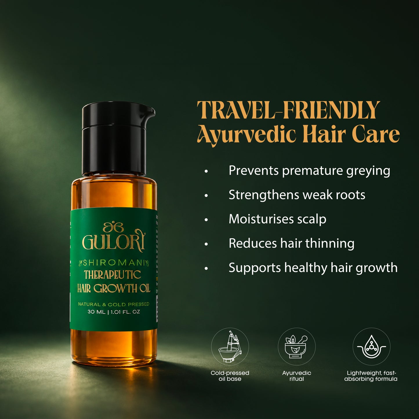 Gulori Minis Shiromani Therapeutic Hair Oil 30ml